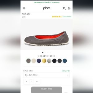 Plae Crosby magnetic gray flats